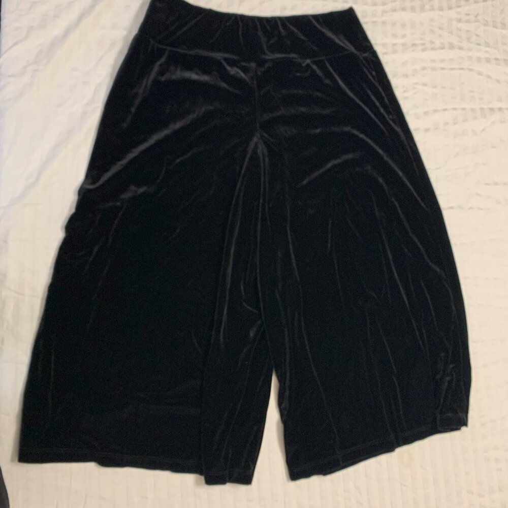 🍎🍎🍎 JR NITES BY CALIENDO WOMENS CAPRIS PANTS SIZE 12 WIDE LEG  🍎🍎🍎